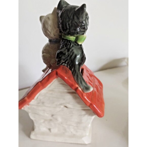 Rare Vintage Goebel Hummel Naughty Cats/Sleeping Dog Coin Bank 6.5" Tall 1950's - Picture 5 of 13